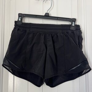 Lululemon Black hotty hot low-rise Shorts